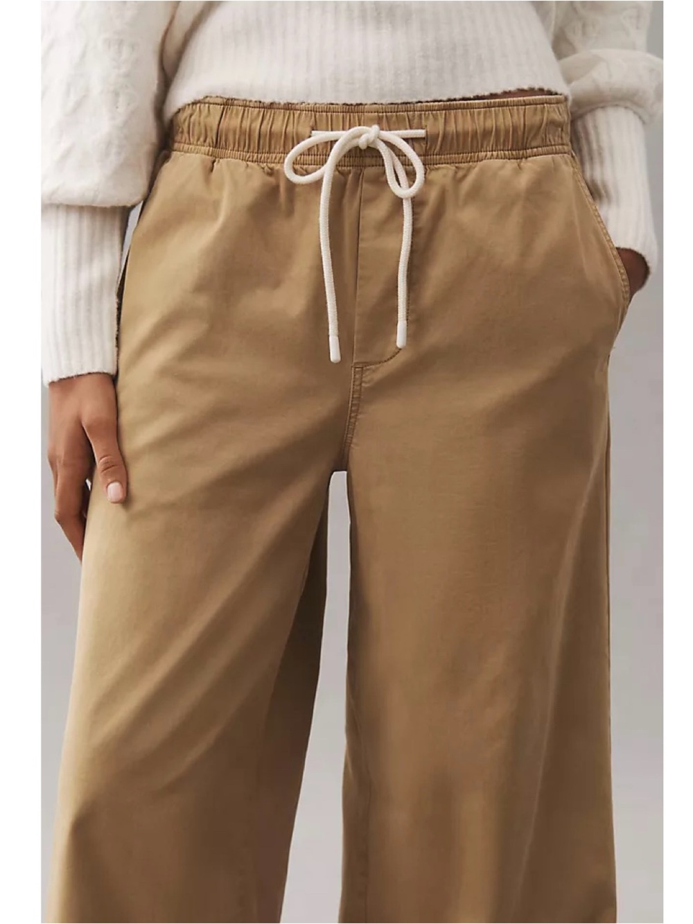 PILCRO Tie-Waist Pull-On Pants in Lark Size S - Picture 3 of 14